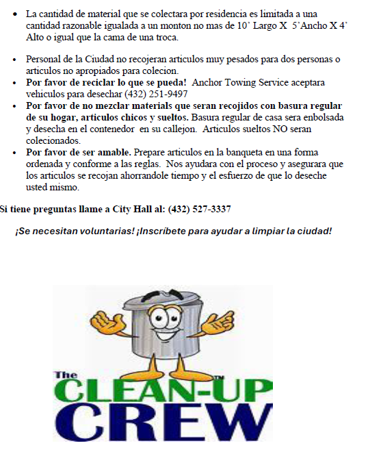 2024 Curb Clean-Up Spanish